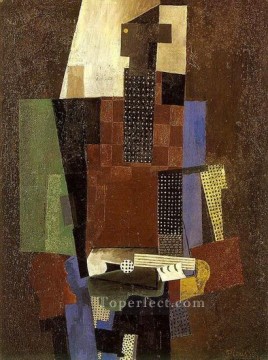 Pablo Picasso Painting - Guitarrista 1916 cubismo Pablo Picasso